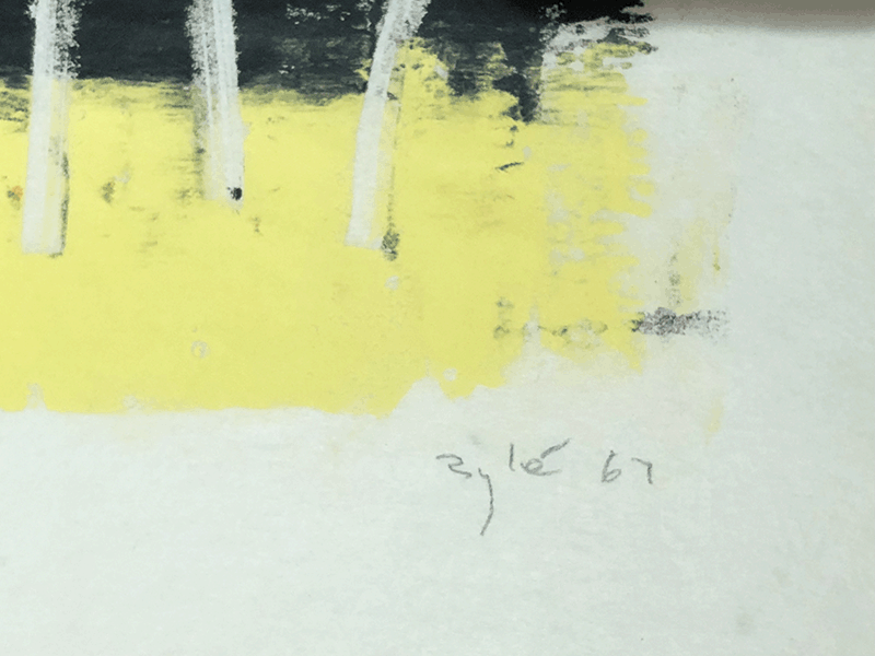 Black and Yellow abstract by Zyle
