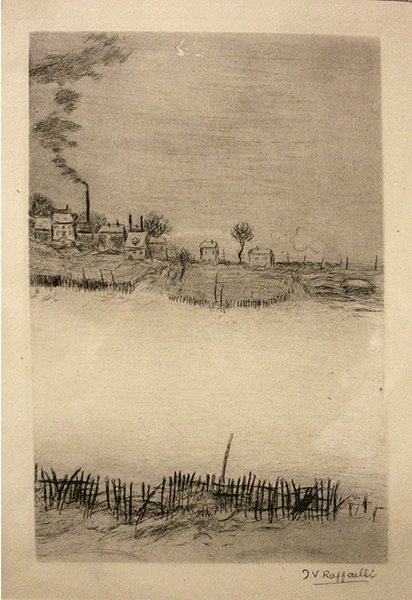 "La neige (soleil couchant)" by Jean Francois Raffaelli
