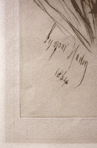 "Man without a face" by Francis Seymour Haden