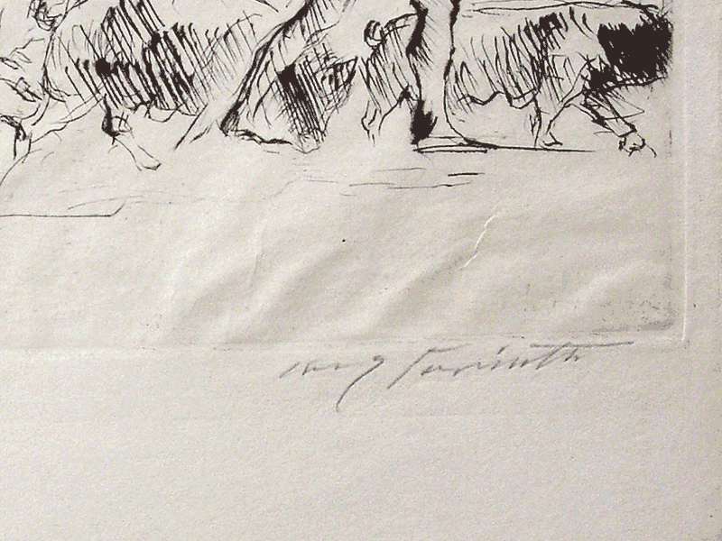 "Faun, Nymphe, und Schweinehirt" by Lovis Corinth