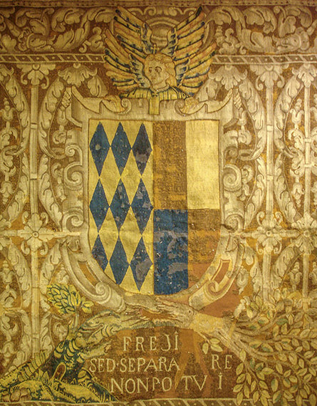 16th Century Brussels Tapestry with Coat of Arms