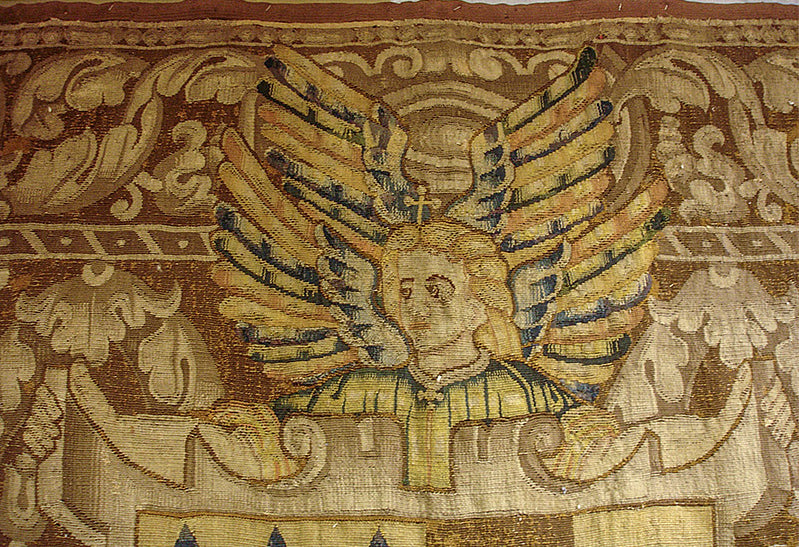 16th Century Brussels Tapestry with Coat of Arms