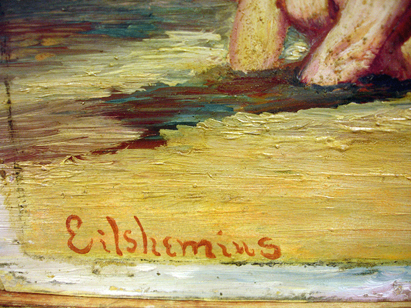 "Two Women Bathing" by Louis Michel Eilshemius