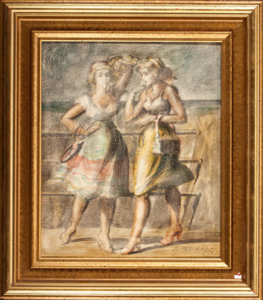 "Two Girls" by Reginald Marsh