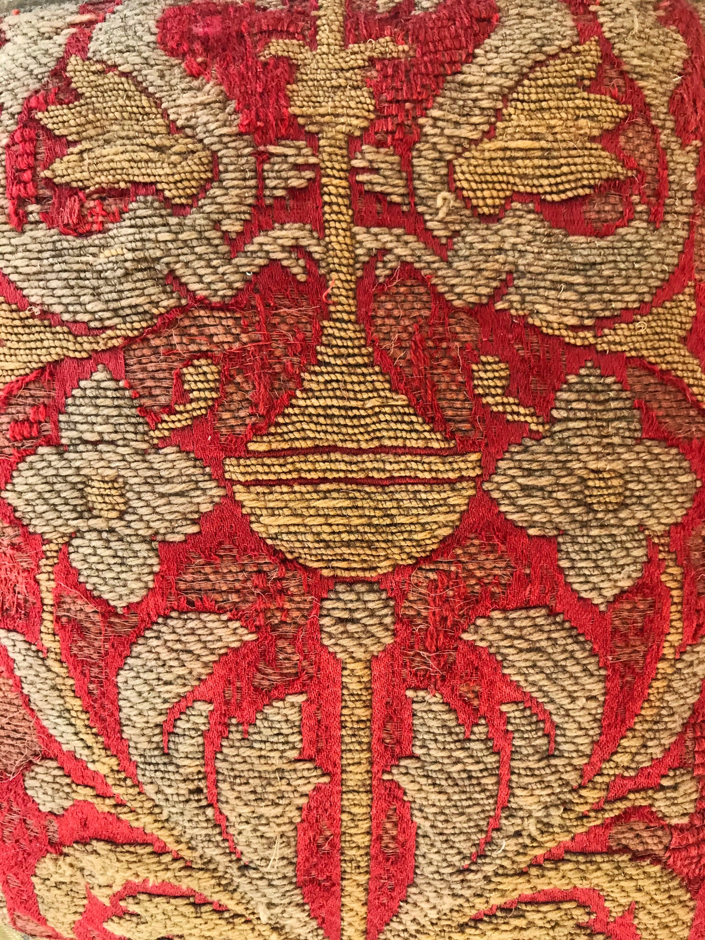 18th Century Italian Embroidery Pillow