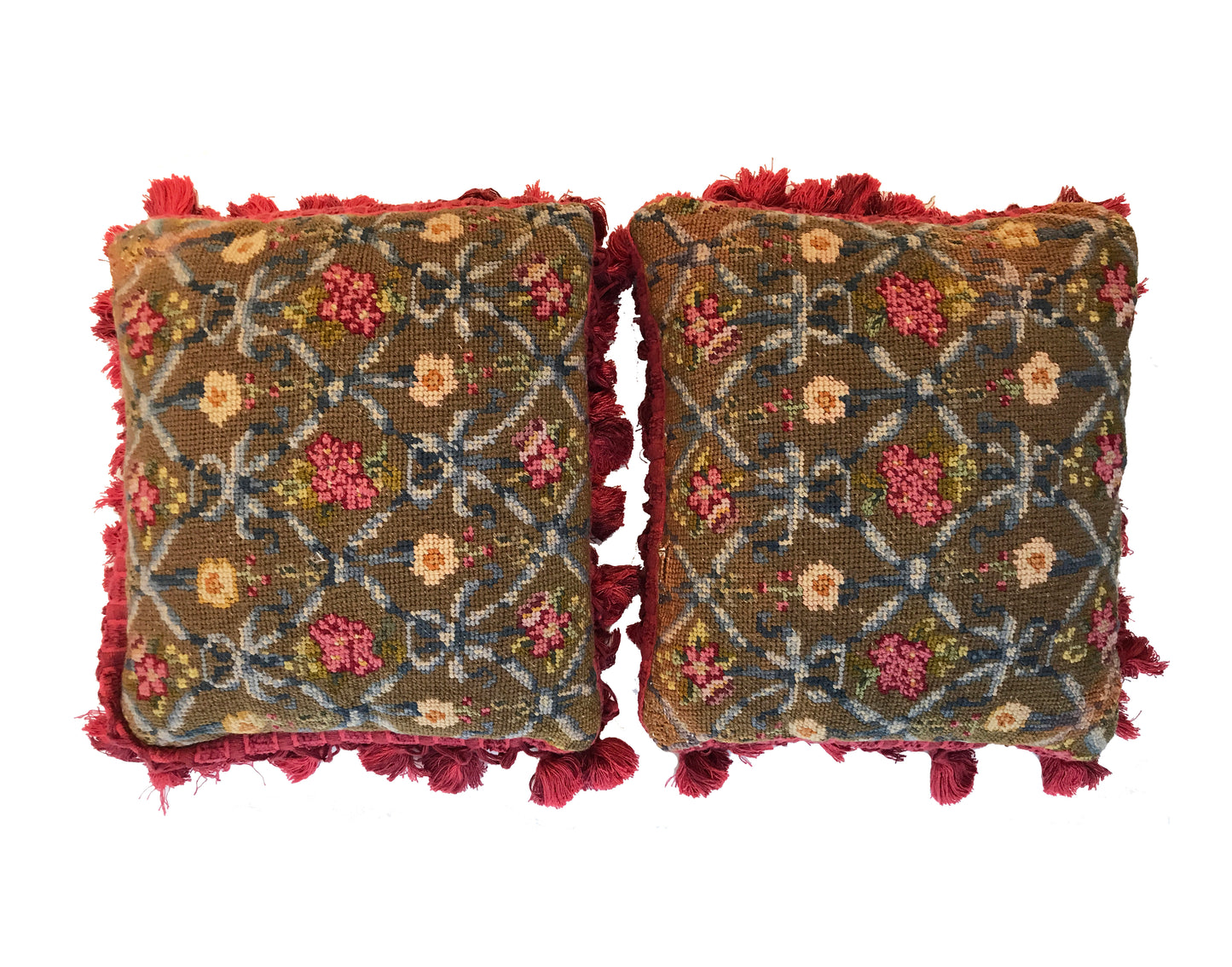 Pair of 18th century French Needlepoint Pillows