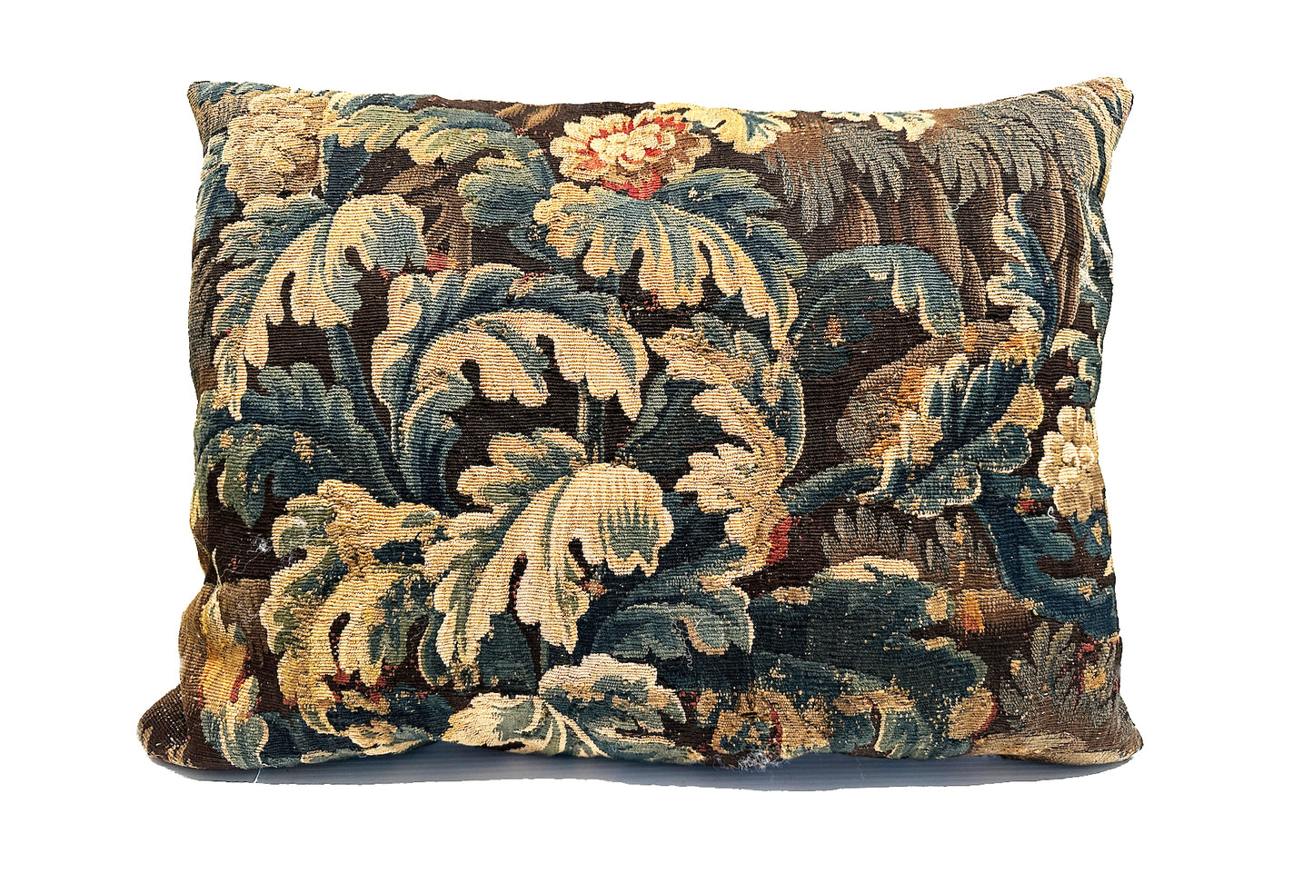 16th Century Brussels Verdure Tapestry Pillow