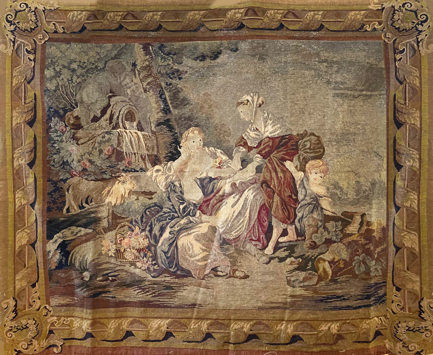 19th Century French Needlepoint Tapestry