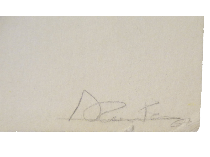 Signed Lithograph by artist R.J.