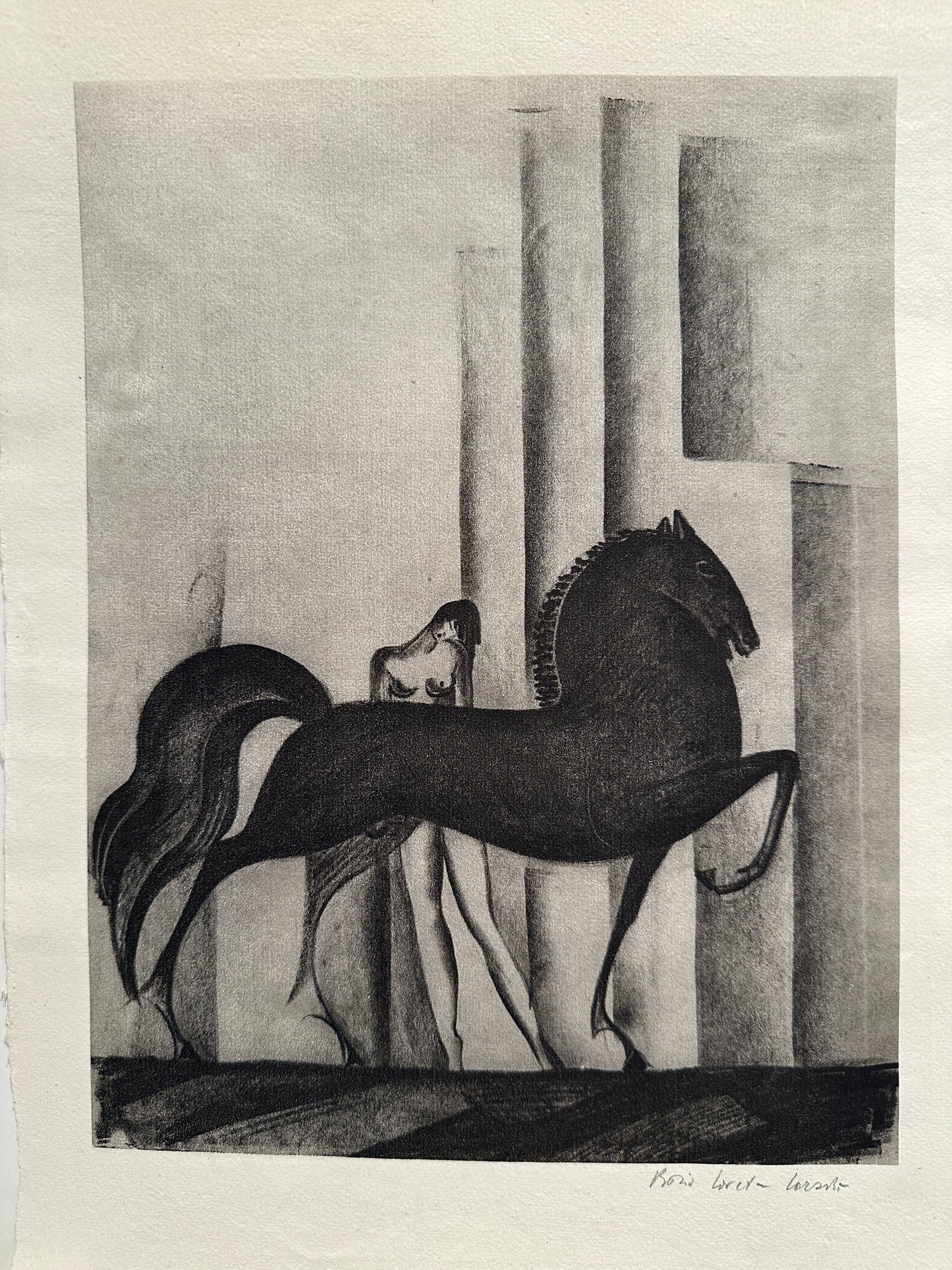 Boris Lovet-Lorski Lithographs Volume II (Portfolio - 2 missing out of 10), 1929