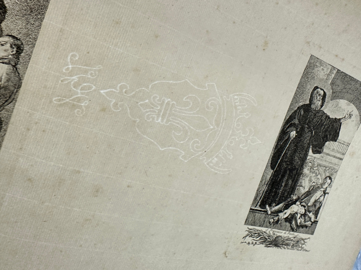 Tiepolo Giovanni Domenico Etching: "St. Geronimo Emiliani, Vesm 61; St. Francesco di Paula, Vesme 66"