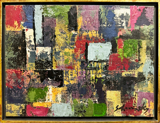 Xanti Alexander Schawinsky Oil Painting: Abstract squares and colors
