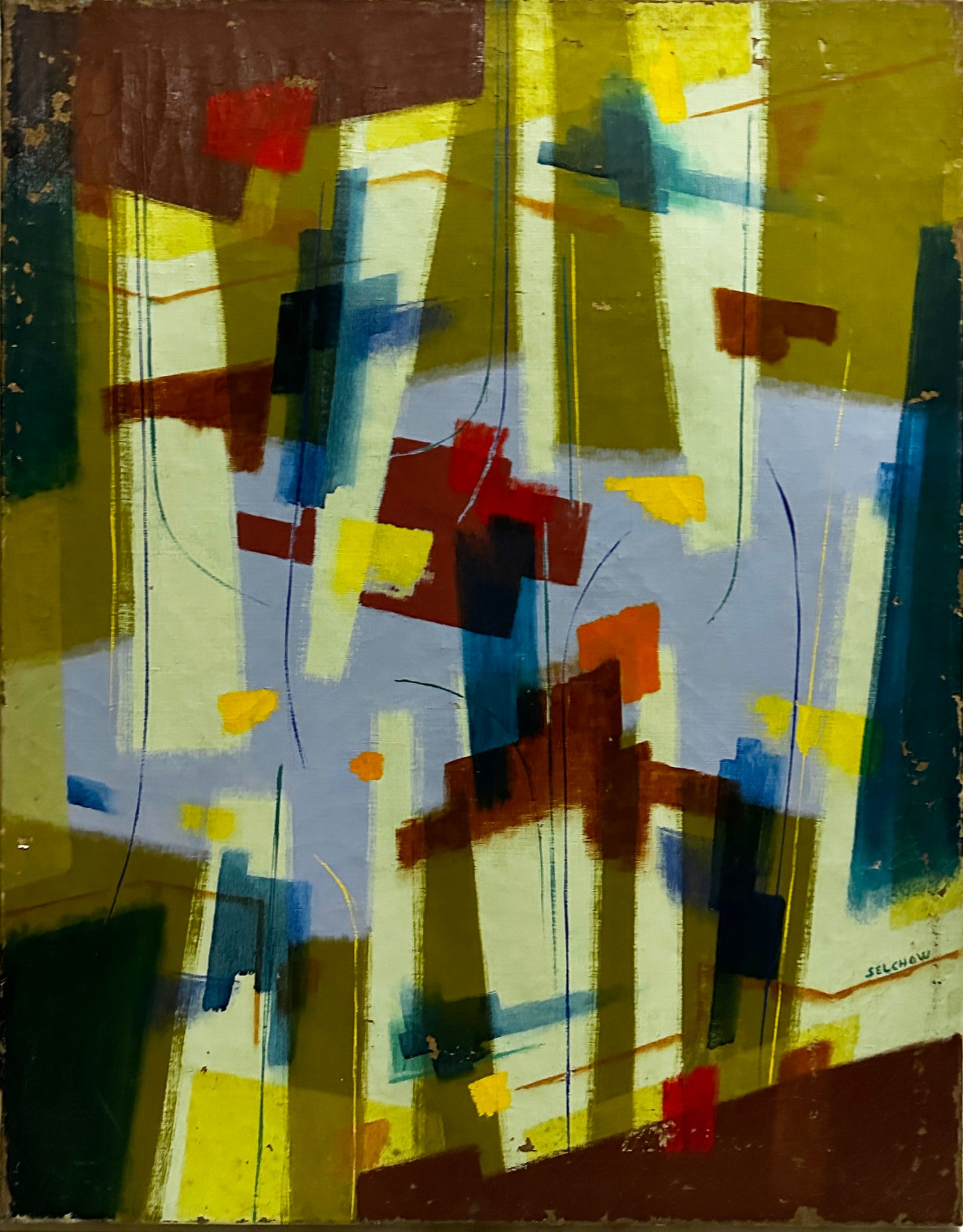 Roger Selchow Oil Painting: Abstract III