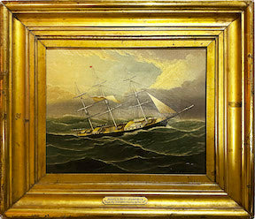 After James E. Buttersworth Oil Painting: Clipper Ship "Young America" rounding Cape Horn, 1855