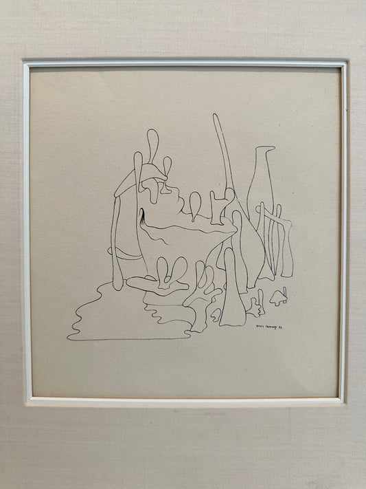 Yves Tanguy Drawing: Untitled