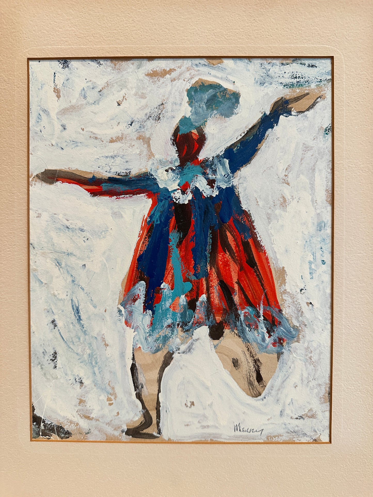 Zygmunt Menkes Oil Painting: "The Dancer"