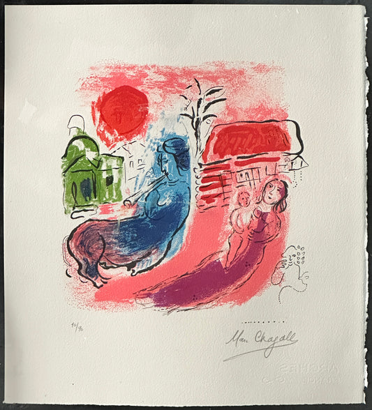 Marc Chagall Original Signed Lithograph: "Motherhood and the Centaur" (Ed. 10/90)