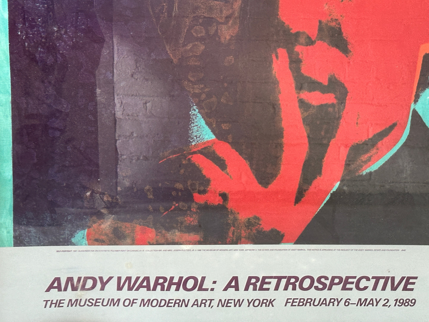 Andy Warhol Exhibition Poster: A Retrospective (Original 1989 poster from the Museum of Modern Art, New York)