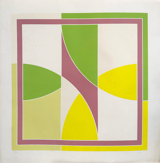 Sidney Thomas Guberman Screenprint: Untitled Composition (Ed.44/100)