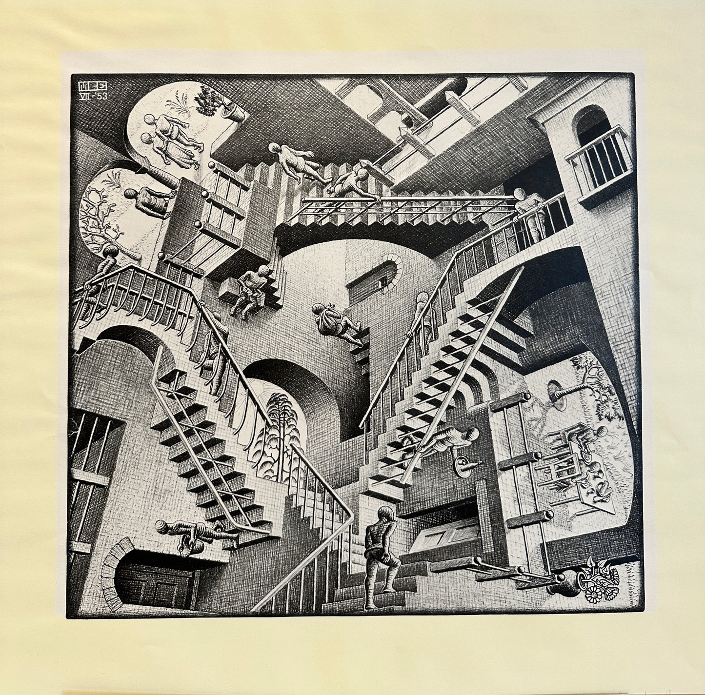 Maurits Cornelis Escher Print: "Relativity"