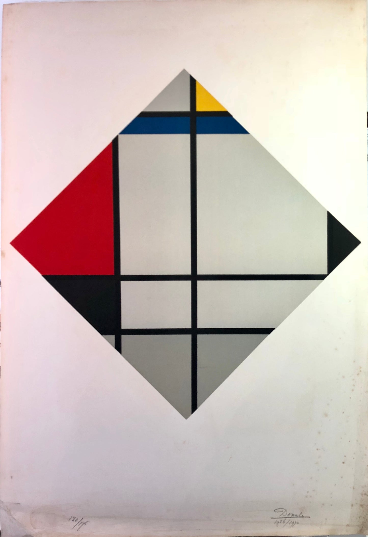 César Domela Serigraph: Composition (Ed. 120/145)