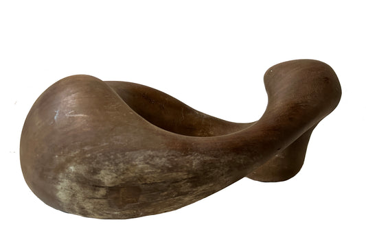 Francois Stahly Abstract Teak Wood Sculpture: "Serpent"