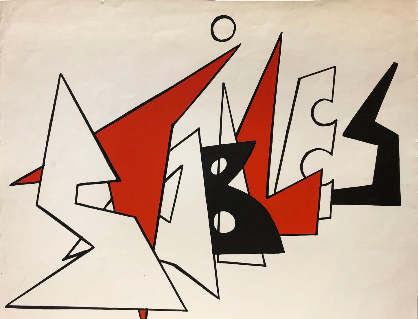 Alexander Calder Lithograph: "Stabiles"