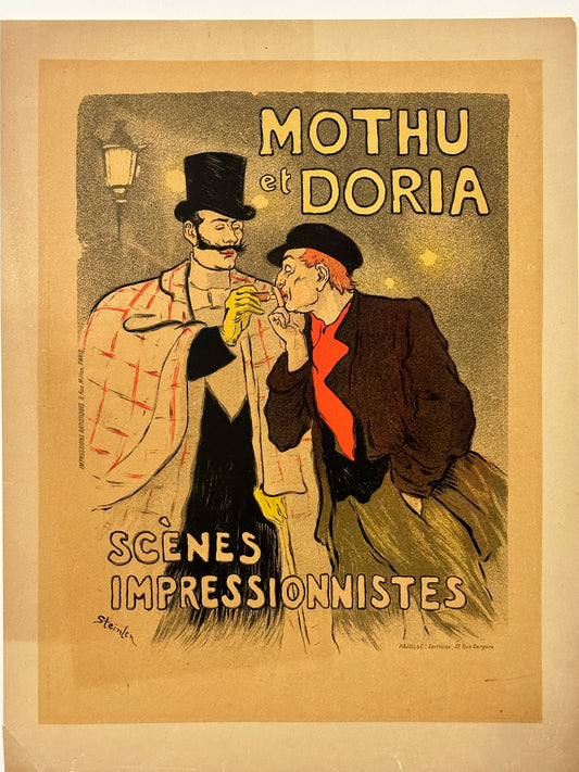 Theophile Alexandre Steinlen Lithograph: Mothu et Doria, 1893