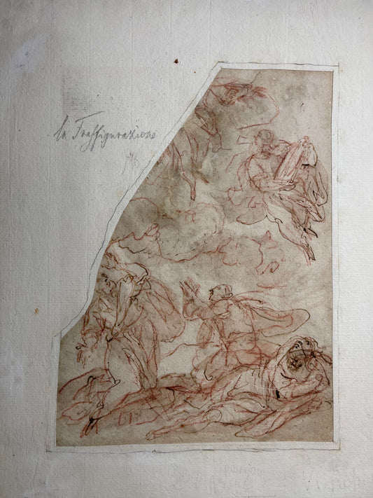 Alessandro Maganza Old Master Drawing: Recto- Transfiguration, Verso- The Decapitation of St. John Baptist