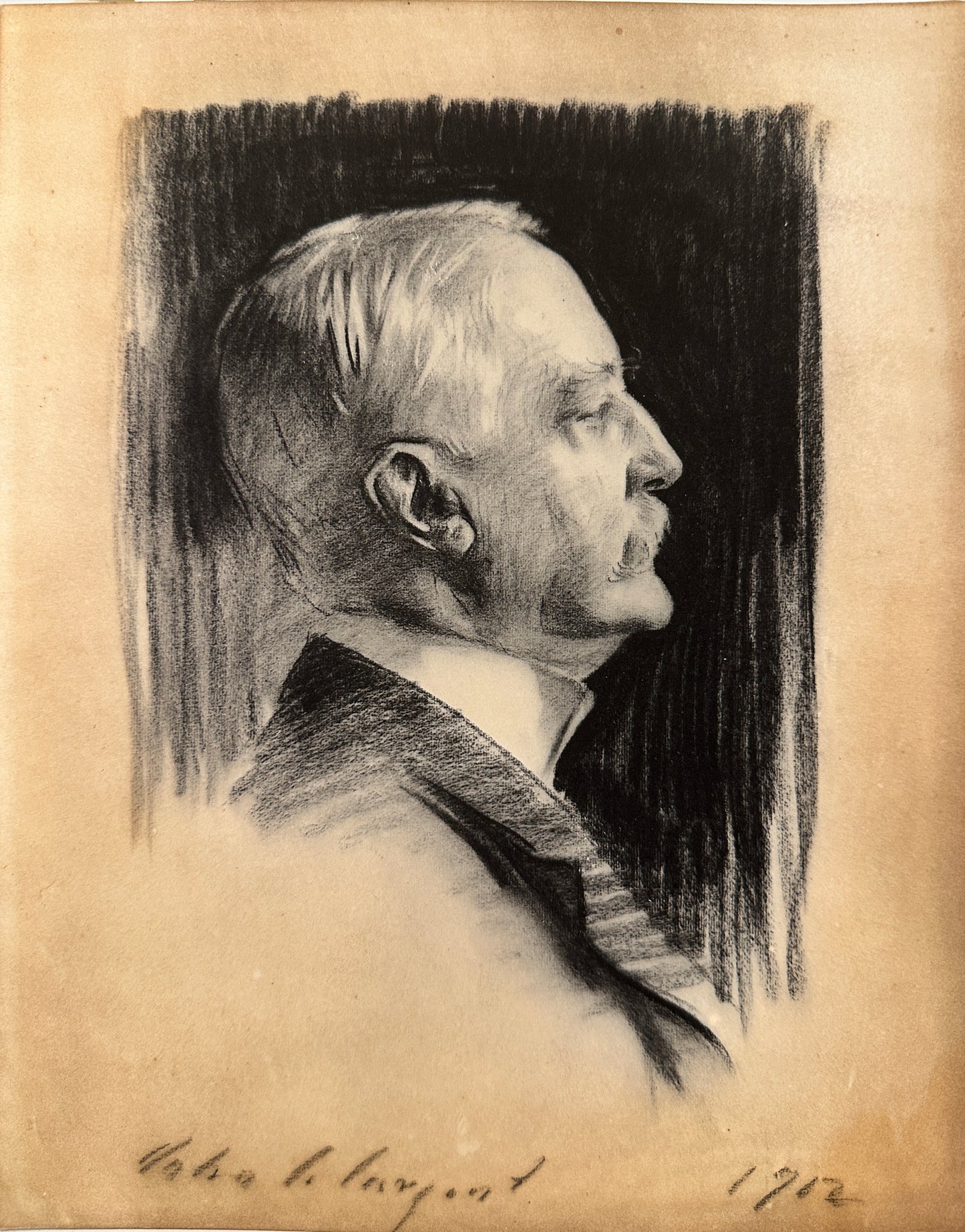 John Singer Sargent Drawing: Charles Lanier, 1912