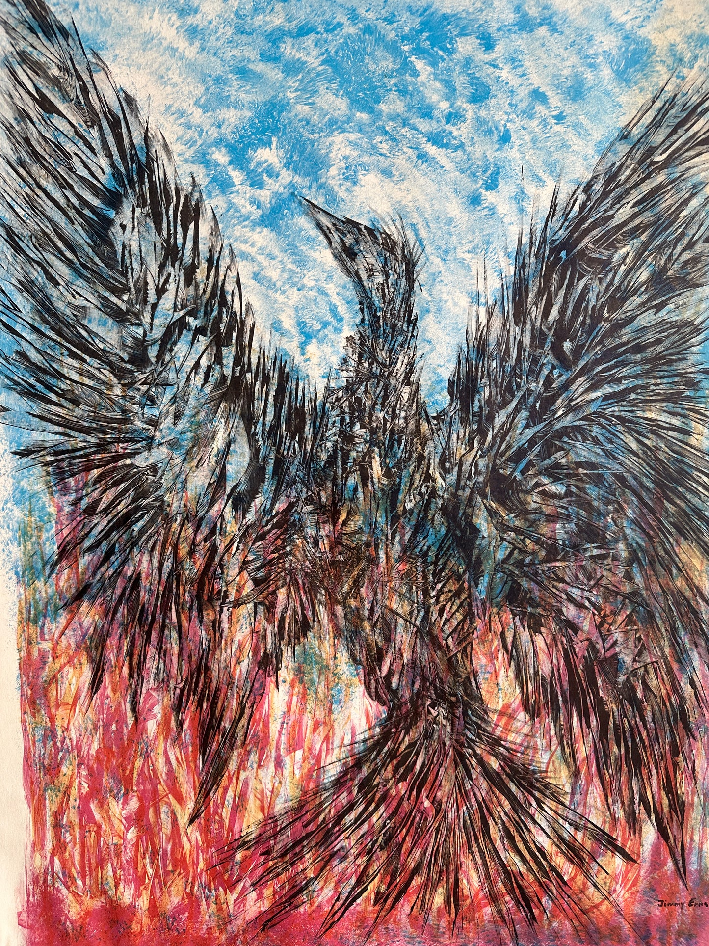 Jimmy Ernst Lithograph: "Phoenix" (Artist Proof)