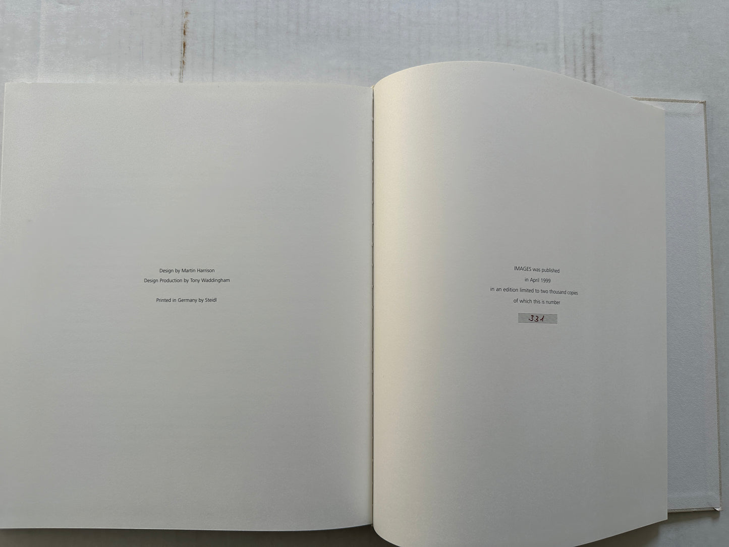 Images: Cerruti - Number 331 of 2,000 copies (Hardcover)