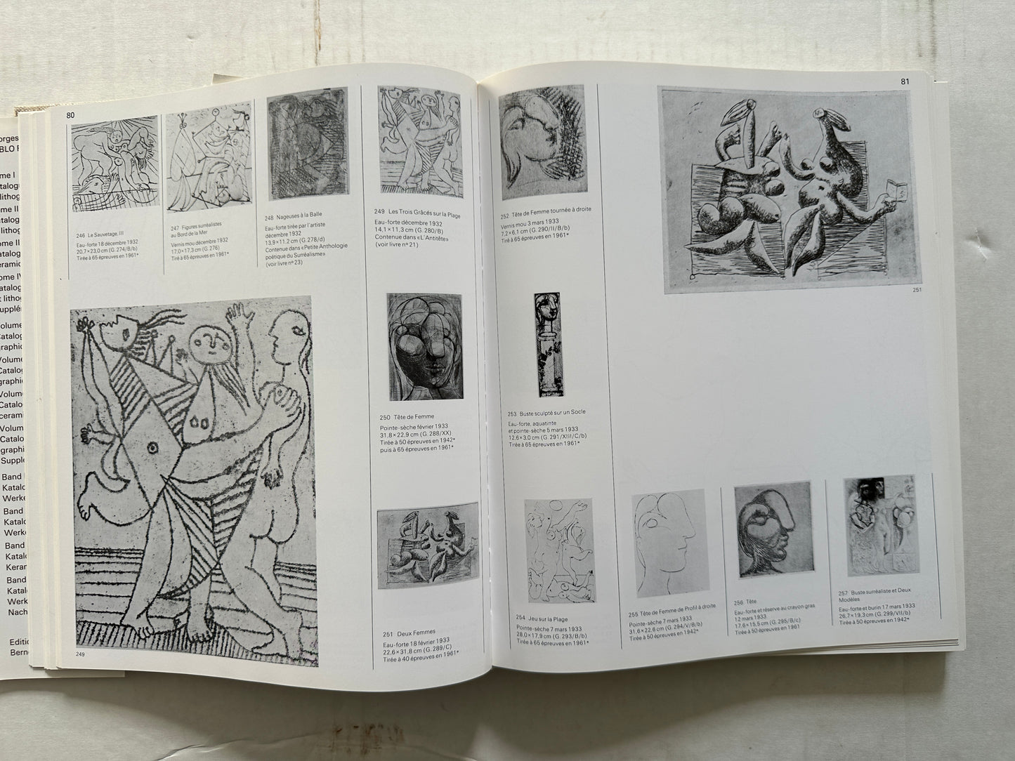 Pablo Picasso, Vol. 1: Catalogue of the Printed Graphic Work (First Edition)