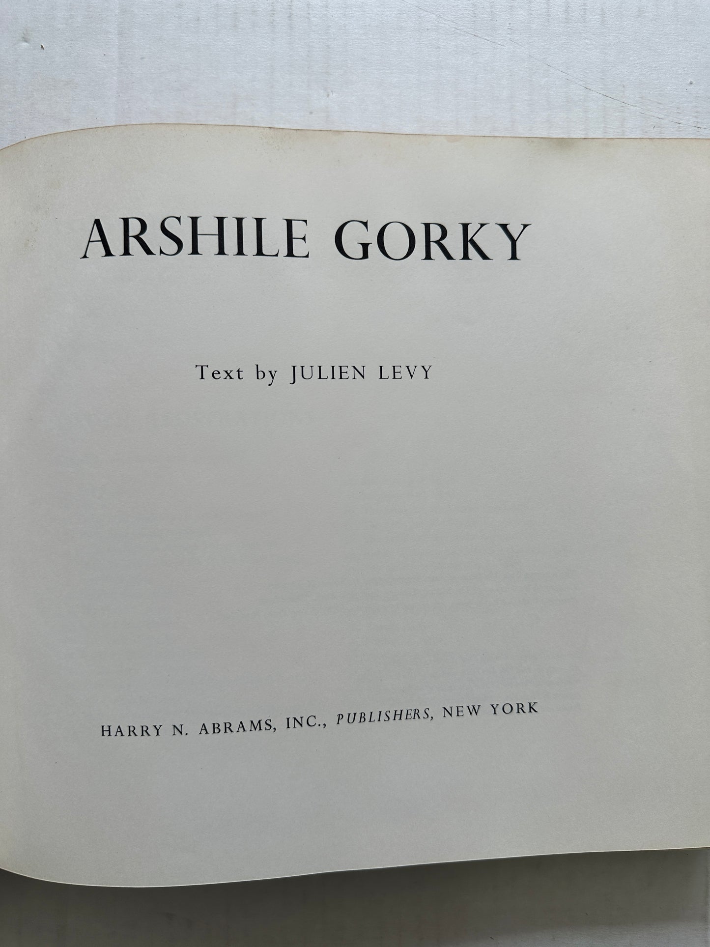 Arshile Gorky: Text by Julian Levy (First Edition)