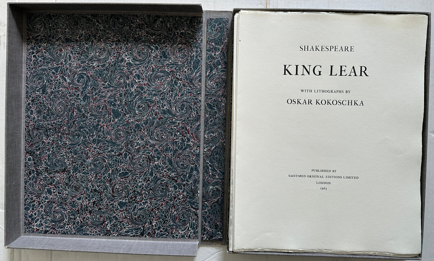 King Lear with Lithographs by Oskar Kokoschka (Copy No. 183 of 279)