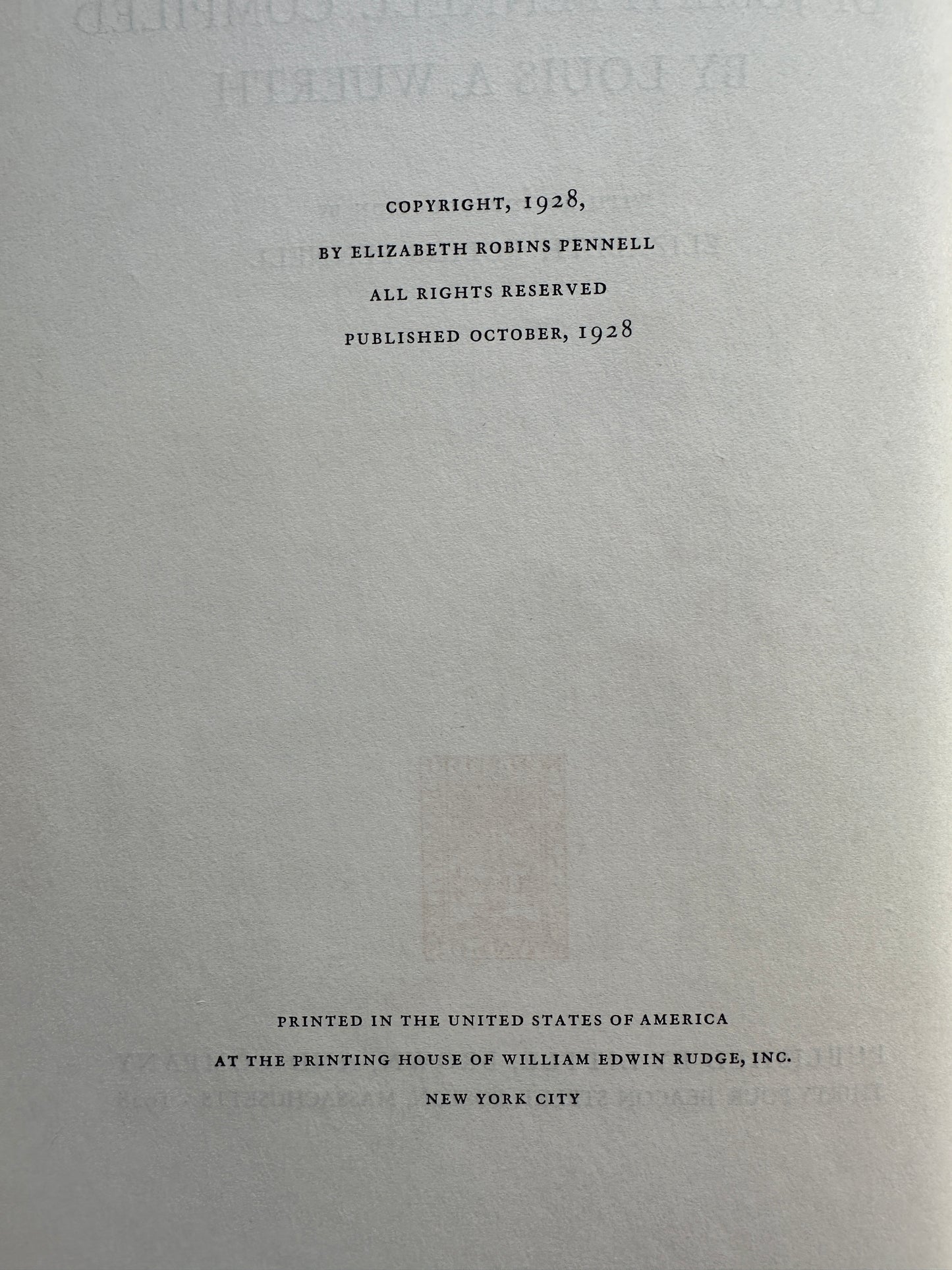 Catalogue of the Etchings of Joseph Pennell