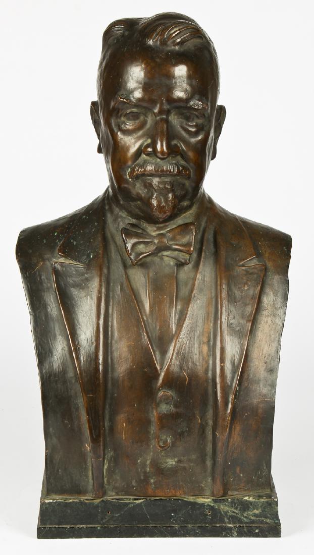 Bronze Bust of Charles Lee Patton by Elie Nadelman