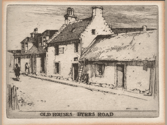 "Old Houses, Byres Road" by David Young Cameron