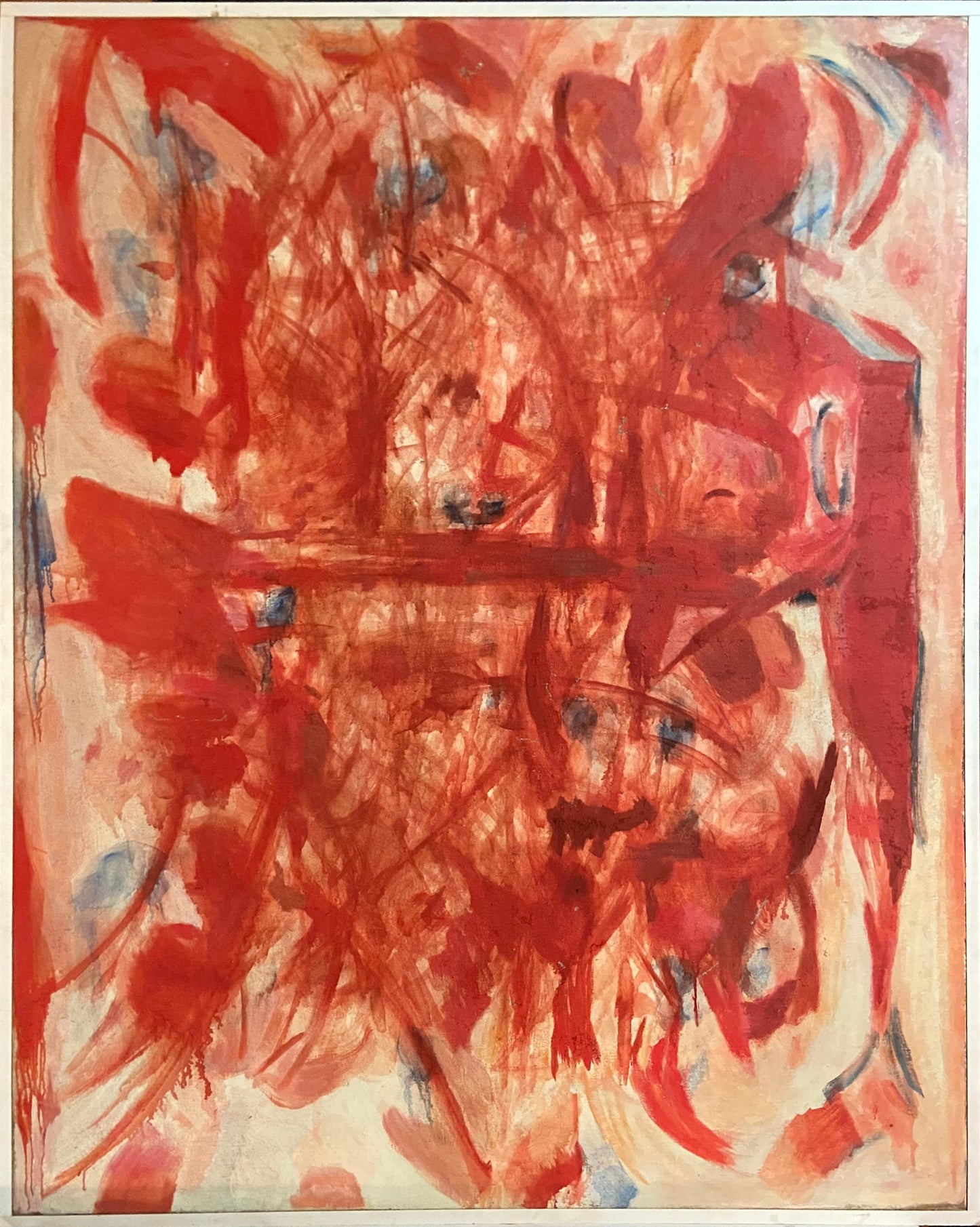 Norman Bluhm Oil Painting: Red #1