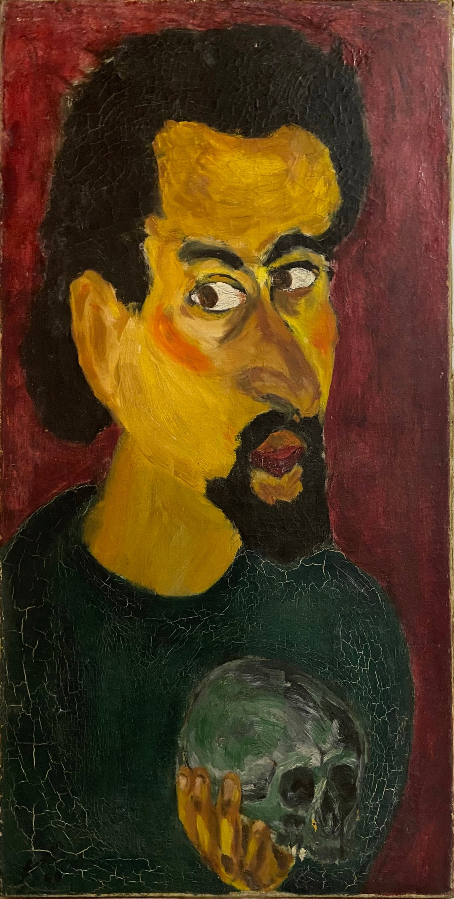 Norman Bluhm Oil Painting: Self portrait