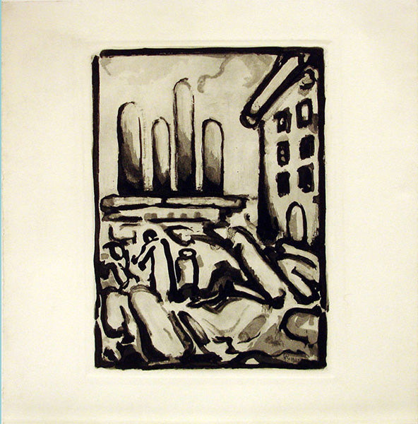 "People in Town" by Georges Rouault