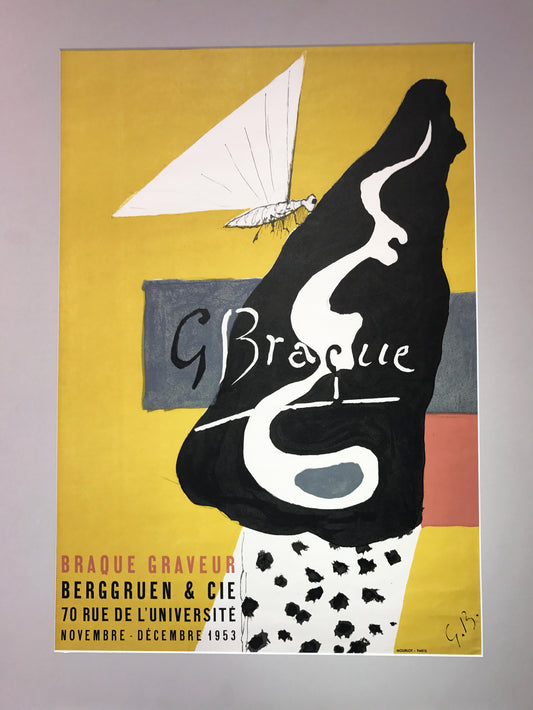 Georges Braque Exhibition Poster: "Braque Graveur" for the Berggruen Gallery, 1953