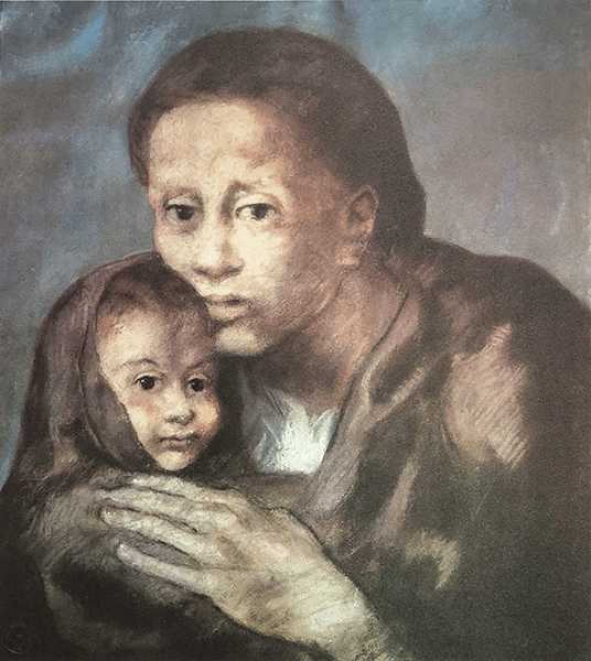 "Mother and Child with Shawl" by Pablo Picasso