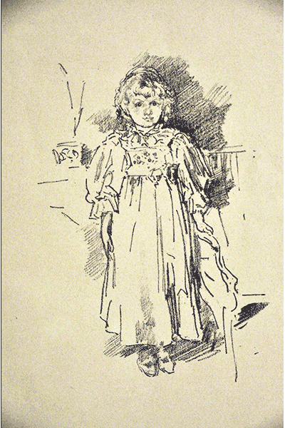 "Little Evelyn"  by James Whistler