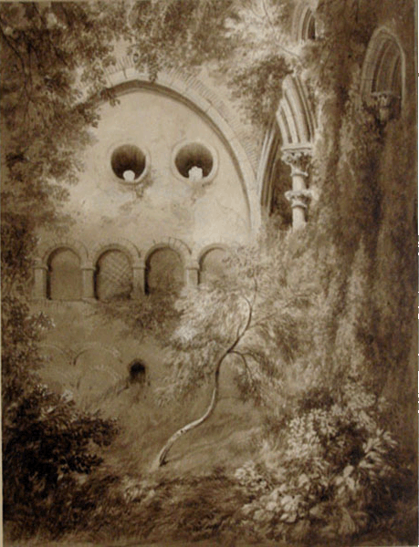 "Chepstow Castle" 1815 by Thomas Rowbotham