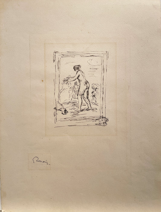 "Femme au Cap de Vigne", 2ieme Variante by Pierre-Auguste Renoir
