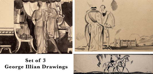 Set of 3 George Illian Drawings