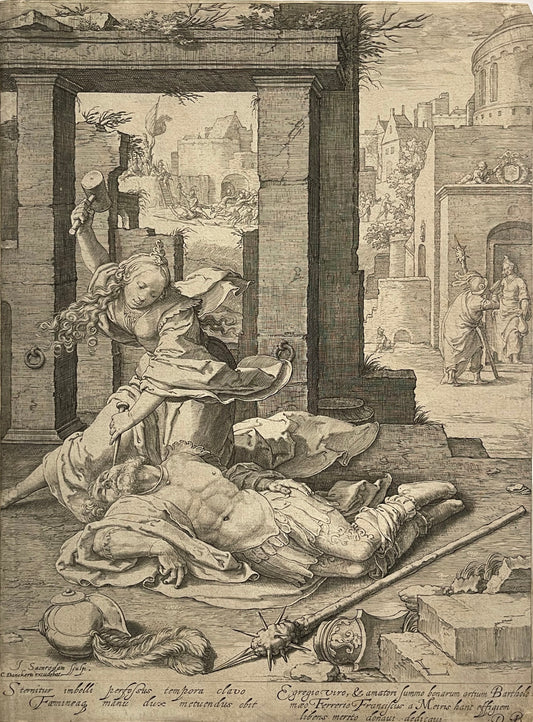 Jan Pietersz. Saenredam Engraving: "Jael and Sisera"