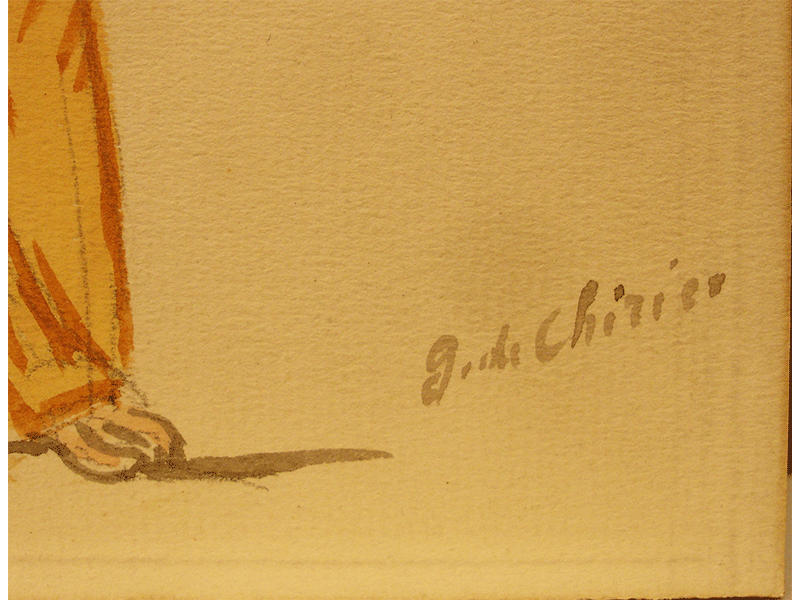 "Study of a woman holding a baton" by Giorgio De Chirico