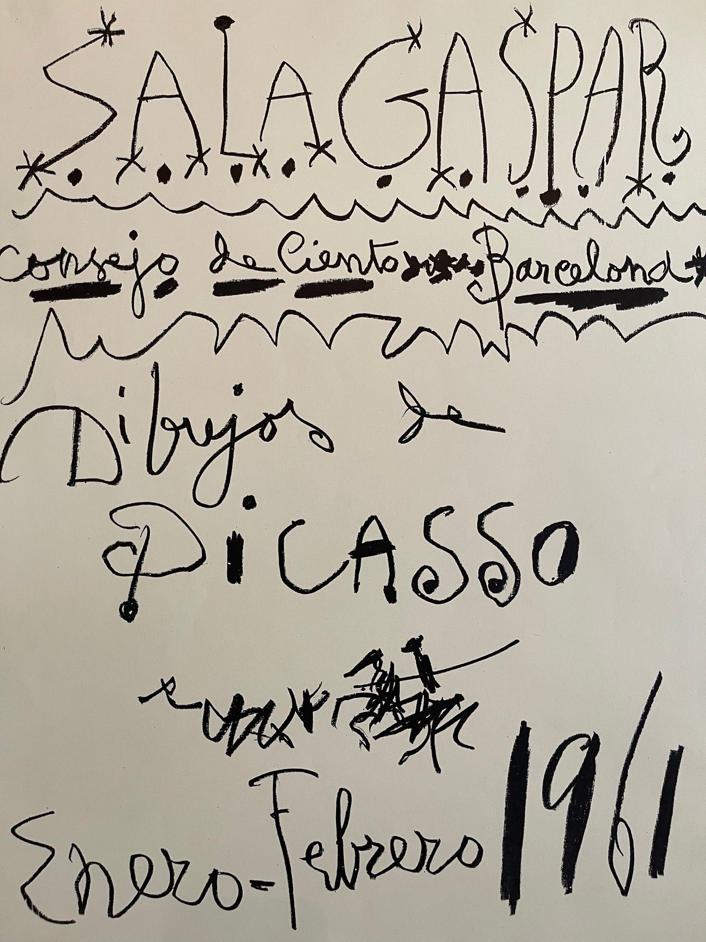 Pablo Picasso Lithograph: "Sala Gaspar", 1961